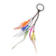 Bohemian Scrunchie Elastic Hair Bands Women Girl Colorful Feather Headband Weaving Hair Accessories Hair Rope Gum Rubber Band