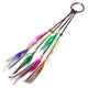 Bohemian Scrunchie Elastic Hair Bands Women Girl Colorful Feather Headband Weaving Hair Accessories Hair Rope Gum Rubber Band