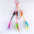 Bohemian Scrunchie Elastic Hair Bands Women Girl Colorful Feather Headband Weaving Hair Accessories Hair Rope Gum Rubber Band