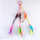 Bohemian Scrunchie Elastic Hair Bands Women Girl Colorful Feather Headband Weaving Hair Accessories Hair Rope Gum Rubber Band