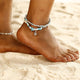 Boho Style Star Anklet Fashion Multilayer Foot Jewelry Fashion gold color Chain Ankle Bracelet for Women Beach Party Gift ns27