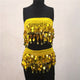 Boho Women Belly Dance Hip Chiffon Skirt Scarf Wrap Belt Coins Chiffon Hot Mini Skirt for Lady Wholesale Price