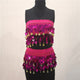 Boho Women Belly Dance Hip Chiffon Skirt Scarf Wrap Belt Coins Chiffon Hot Mini Skirt for Lady Wholesale Price