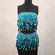 Boho Women Belly Dance Hip Chiffon Skirt Scarf Wrap Belt Coins Chiffon Hot Mini Skirt for Lady Wholesale Price