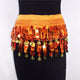 Boho Women Belly Dance Hip Chiffon Skirt Scarf Wrap Belt Coins Chiffon Hot Mini Skirt for Lady Wholesale Price