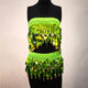 Boho Women Belly Dance Hip Chiffon Skirt Scarf Wrap Belt Coins Chiffon Hot Mini Skirt for Lady Wholesale Price