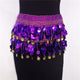 Boho Women Belly Dance Hip Chiffon Skirt Scarf Wrap Belt Coins Chiffon Hot Mini Skirt for Lady Wholesale Price