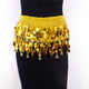 Boho Women Belly Dance Hip Chiffon Skirt Scarf Wrap Belt Coins Chiffon Hot Mini Skirt for Lady Wholesale Price