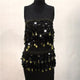 Boho Women Belly Dance Hip Chiffon Skirt Scarf Wrap Belt Coins Chiffon Hot Mini Skirt for Lady Wholesale Price