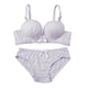 Bow Cotton Bra Sets Women Push Up Lingerie Bra Wireless Bra & Pantie Set Underwear Sets