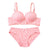 Bow Cotton Bra Sets Women Push Up Lingerie Bra Wireless Bra & Pantie Set Underwear Sets
