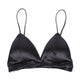 Bra Soft White Silk Bralette Comfortable Wireless Women Bra Triangle Lace Bralette Brassiere Sexy Ladies Bras For Women Crop Top