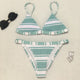 Brazilian Bikini Thong Women Shirring Swimsuit Swimwear Ruffle Micro Bikini Push Up Bikini Set Beach Wear Swim Suit