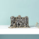 Bridal Metal Clutch Floral Bag Women Crystal Gold Evening Bag Wedding Party Handbags Purse Lady Diamond Rhinestone Clutches
