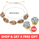 Buy 1 Get 1 Gift Gold Sliver Multi layer Necklace For Women Shell Choker Necklaces & Pendants 2019 Female Ocean Fashion Jewelry