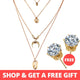 Buy 1 Get 1 Gift Gold Sliver Multi layer Necklace For Women Shell Choker Necklaces & Pendants 2019 Female Ocean Fashion Jewelry