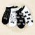 CAT Warm comfortable cotton bamboo fiber girl women's socks low female invisible color girl boy hosier 2 pair=4pcs Ankle Sock