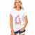 CDJLFH Summer Women T-shirt Fashion Unicorn Theme Print White Tops Shirt Women Short Sleeve Round Neck Tshirt Feminina Camisa