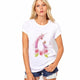 CDJLFH Summer Women T-shirt Fashion Unicorn Theme Print White Tops Shirt Women Short Sleeve Round Neck Tshirt Feminina Camisa