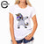 CDJLFH Summer Women T-shirt Fashion Unicorn Theme Print White Tops Shirt Women Short Sleeve Round Neck Tshirt Feminina Camisa