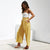 Casual Cotton Linen women high waist wide leg pants summer autumn office band loose palazzo trousers female black yellow pants
