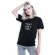 Casual Letter Print Plus Size Tops Women Solid O-neck Shorts Sleeves Loose Tees Summer Female Cotton Wild T-shirts Hip Pop New