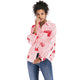 Casual Letter Printed Newspaper Shirts Women Turn-down Collar Long Sleeves Loose Blouses Streetwear Ladies Fashion Wild Shirts