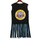 Casual O-neck Print Tassel Tank Tops Women Sexy Sleeveless Wild Tees Summer Streetwear Ladies Fashion Breathable Wild T-shirts