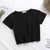 Casual Solid Letter Print Short Tops Women Vogue Short Sleeve Slim T-shirts Summer Ladies Fashion Graphic Simple Women Tees New