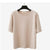 Casual Solid O-neck Loose T-shirts Women Fashion Short Sleeves Cotton Wild Tees  Ladies Simple Confortable Tops High Quality New