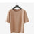 Casual Solid O-neck Loose T-shirts Women Fashion Short Sleeves Cotton Wild Tees  Ladies Simple Confortable Tops High Quality New