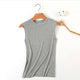 Casual Solid O-neck Slim Tank Tops Women Fashion Modal Sleeveless Tops Summer Female Harajuku Simple Wild T-shirts Plus Size New