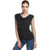 Casual Solid Sleeveless Summer T-shirts Women Sexy O-neck Slim Black Tees Streetwear Women's Vogue Harajuku Simple Wild Tops New