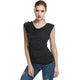 Casual Solid Sleeveless Summer T-shirts Women Sexy O-neck Slim Black Tees Streetwear Women's Vogue Harajuku Simple Wild Tops New