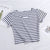 Casual Striped Slim Short T-shirts Women O-neck Shorts Sleeve Summer Tees Streetwear Fashion Simple Wild T-shirts Multicolor New