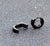 Chic 1Pair Cool Punk Men's women Stainless Steel Hoop Piercing Round crystal Earring Ear Stud men woman jewelry e0213
