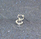 Chic 1Pair Cool Punk Men's women Stainless Steel Hoop Piercing Round crystal Earring Ear Stud men woman jewelry e0213