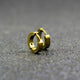 Chic 1Pair Cool Punk Men's women Stainless Steel Hoop Piercing Round crystal Earring Ear Stud men woman jewelry e0213