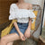 Chic Irregular Ruffles Women Blouse Shirt Solid Cold-shoulder Summer White Shirts Female Peplum Tops blusas mujer de moda 2019