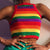 Colorful Rainbow Stripes Tank Tops Sexy Sleeveless O Neck Knit Crop Top Women Bottoming Vest 2019 Autumn Streetwear Fashion Top