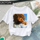 Cool Melanin Black Girl Print Female T-shirt Harajuku T-shirts for Women Summer Hip Hop Cotton T Shirt Tee Shirt Femme Vogue Top