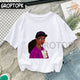 Cool Melanin Black Girl Print Female T-shirt Harajuku T-shirts for Women Summer Hip Hop Cotton T Shirt Tee Shirt Femme Vogue Top