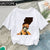 Cool Melanin Black Girl Print Female T-shirt Harajuku T-shirts for Women Summer Hip Hop Cotton T Shirt Tee Shirt Femme Vogue Top