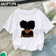 Cool Melanin Black Girl Print Female T-shirt Harajuku T-shirts for Women Summer Hip Hop Cotton T Shirt Tee Shirt Femme Vogue Top