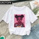 Cool Melanin Black Girl Print Female T-shirt Harajuku T-shirts for Women Summer Hip Hop Cotton T Shirt Tee Shirt Femme Vogue Top
