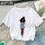 Cool Melanin Black Girl Print Female T-shirt Harajuku T-shirts for Women Summer Hip Hop Cotton T Shirt Tee Shirt Femme Vogue Top
