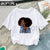 Cool Melanin Black Girl Print Female T-shirt Harajuku T-shirts for Women Summer Hip Hop Cotton T Shirt Tee Shirt Femme Vogue Top