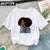 Cool Melanin Black Girl Print Female T-shirt Harajuku T-shirts for Women Summer Hip Hop Cotton T Shirt Tee Shirt Femme Vogue Top