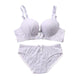 Cotton Refreshing Wire Free Bra Brief Sets Women Push Up Underwear Set Sexy Bra Set