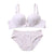 Cotton Refreshing Wire Free Bra Brief Sets Women Push Up Underwear Set Sexy Bra Set